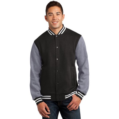 Sport-Tek® Fleece Letterman Jacket.